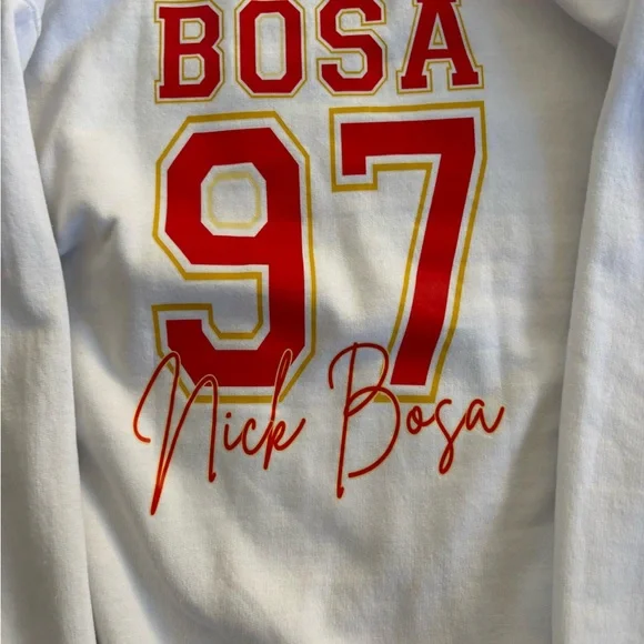 49ERS White 49ers Era Women Sweater Bosa 97 - Picture 4 of 4